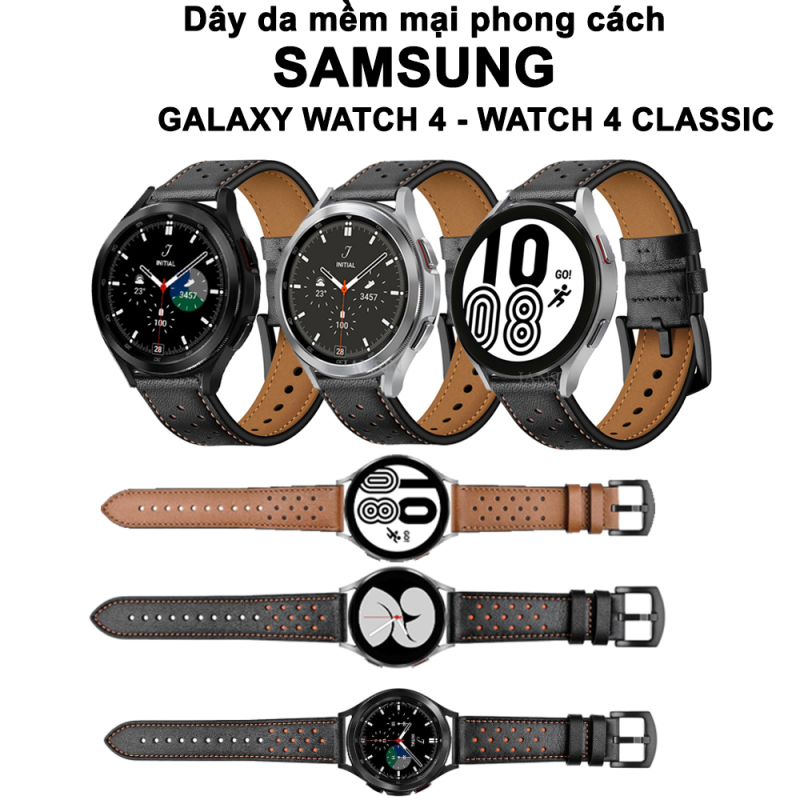 [Galaxy Watch 4] Dây da mềm mại phong cách Samsung Galaxy Watch 4, Watch 4 Classic