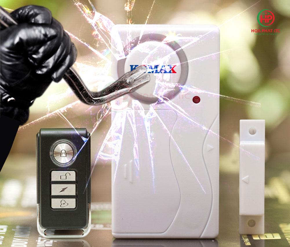 Báo trộm chống đập, cạy cửa Komax KM-RC25