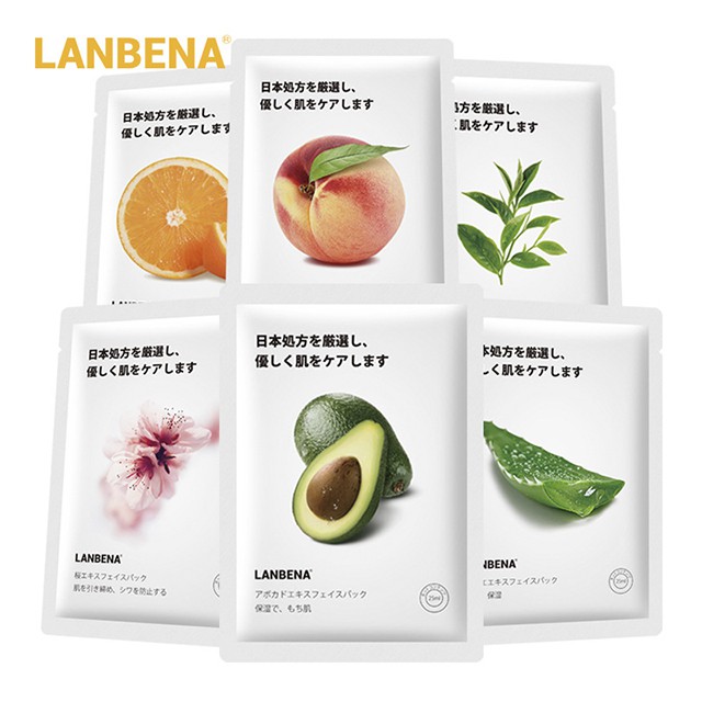 [GIẢM 5% ĐƠN 129K][HCM]Mặt Nạ Trái Cây Lanbena Chăm Sóc Da Công Thức Nhật Bản