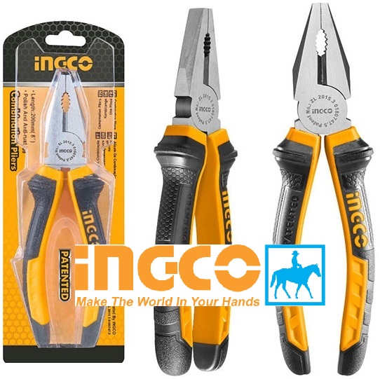Bộ 3 kìm kềm răng cắt nhọn 6 inch Pliers INGCO