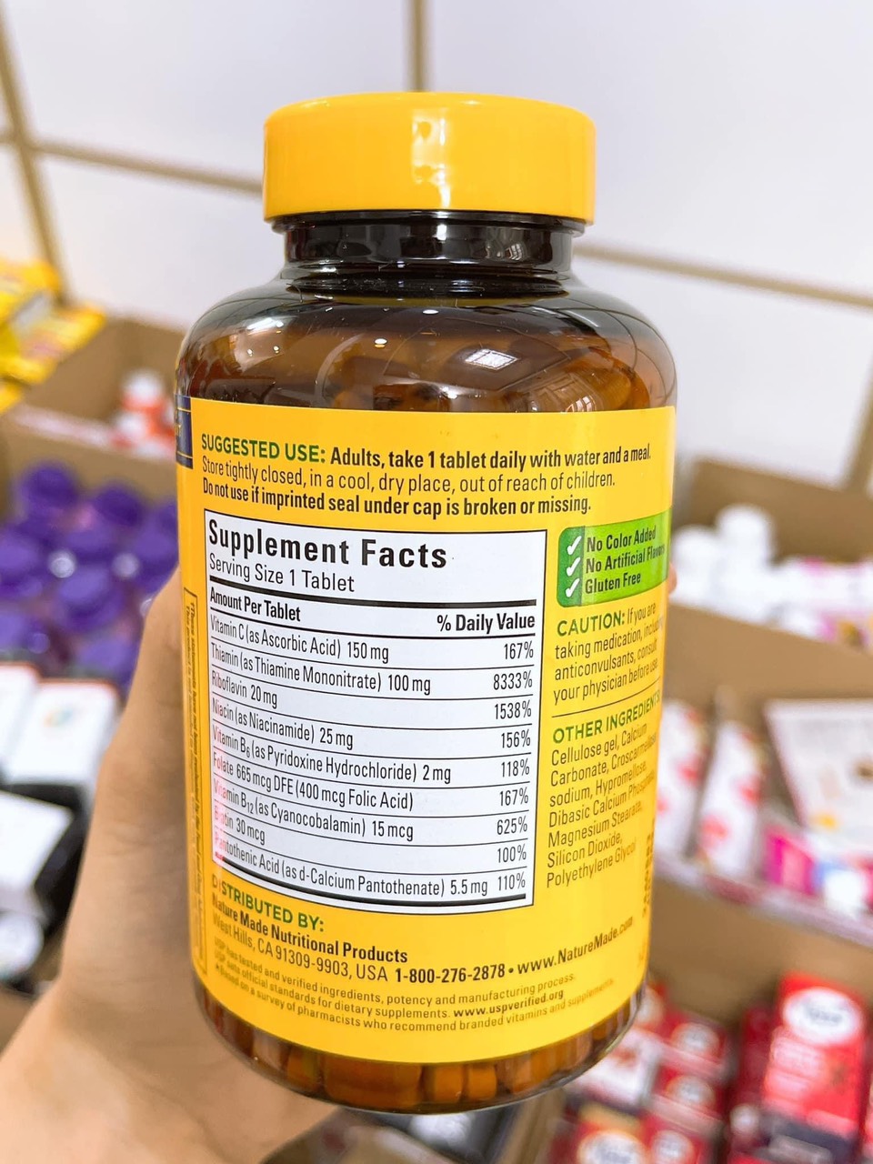 | 𝐇𝐀 ̀ 𝐍𝐆 𝐀𝐈𝐑 | oral tablets b-complex supplement vitamin Nature Made Box 460 tablets • 𝑷𝒆𝒓𝒇𝒕𝒆𝒆 𝑺𝒕𝒐𝒓𝒆