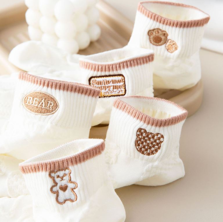 Set 10 Đôi Tất Vớ Nữ Ngắn Cổ Mix Gấu S8