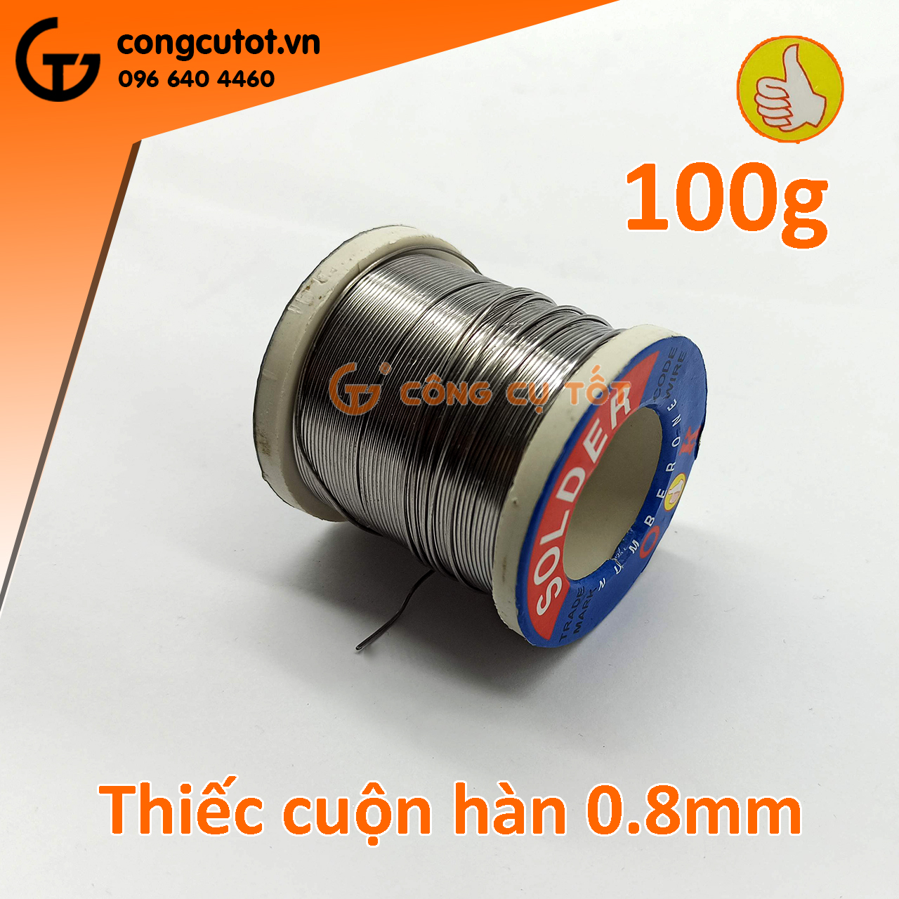 Thiếc Hàn SOLDER-Ok 0.8mm 100g