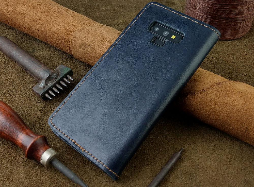 Bao Da Samsung Galaxy Note 9 Handmade Da Bò Thật