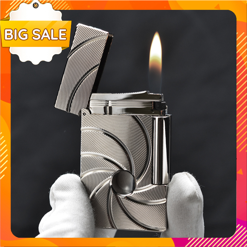 Vỏ Hộp Quẹt Bật Lửa Dupont Ga Đá D117T - Dupont - Dupont Xoáy Trò - Dupont Bạc - Dupont Cao Cấp - Dupont Giá Rẻ  (KHÔNG XĂNG, KHÔNG GAS)