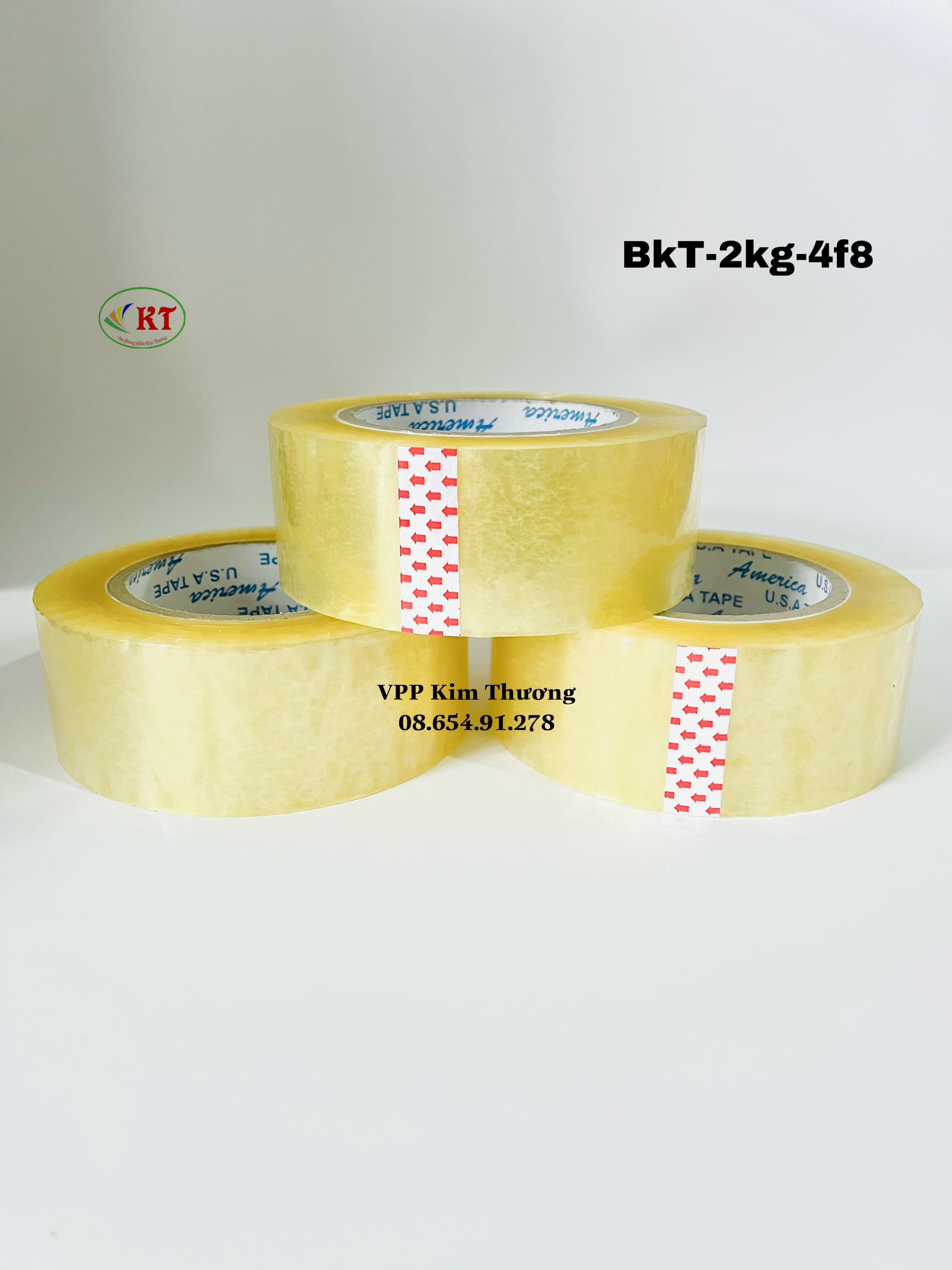 Băng keo trong dán thùng 4F8 - 100yard, 200yard