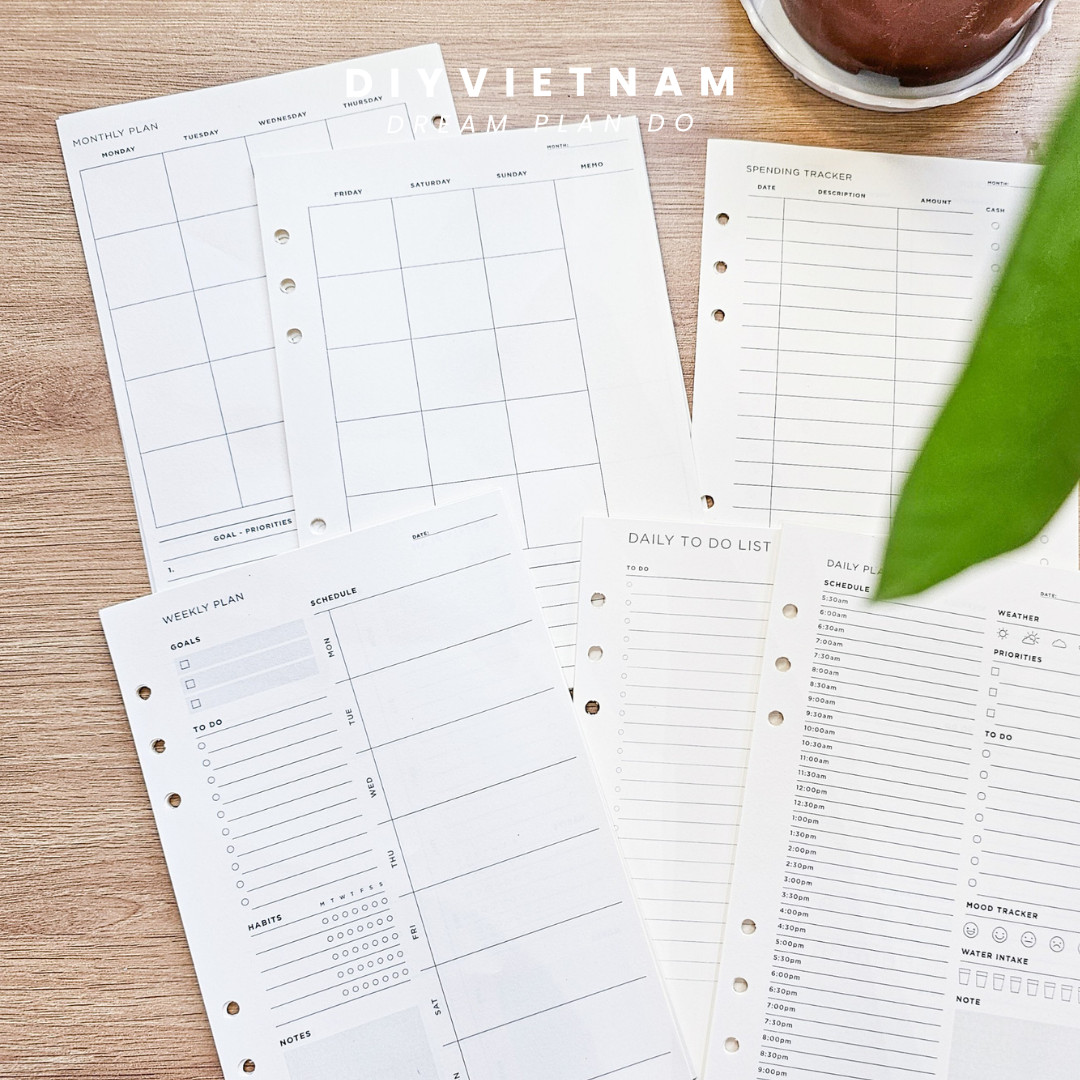 [HCM]GIẤY A5 REFILL CHO PLANNER