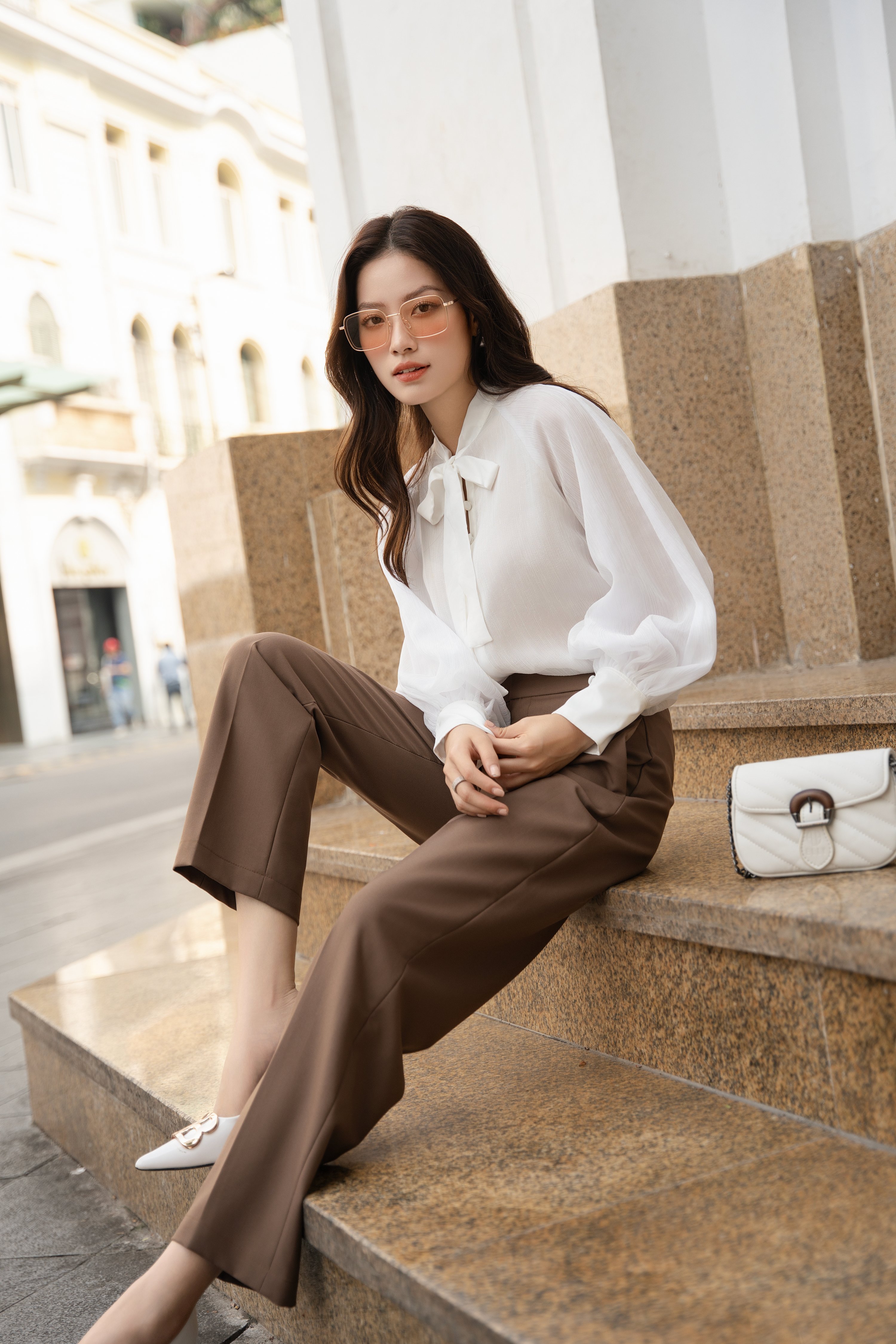 Voucher siêu sale 15% OLV - Quần Mabel Khaki Pants