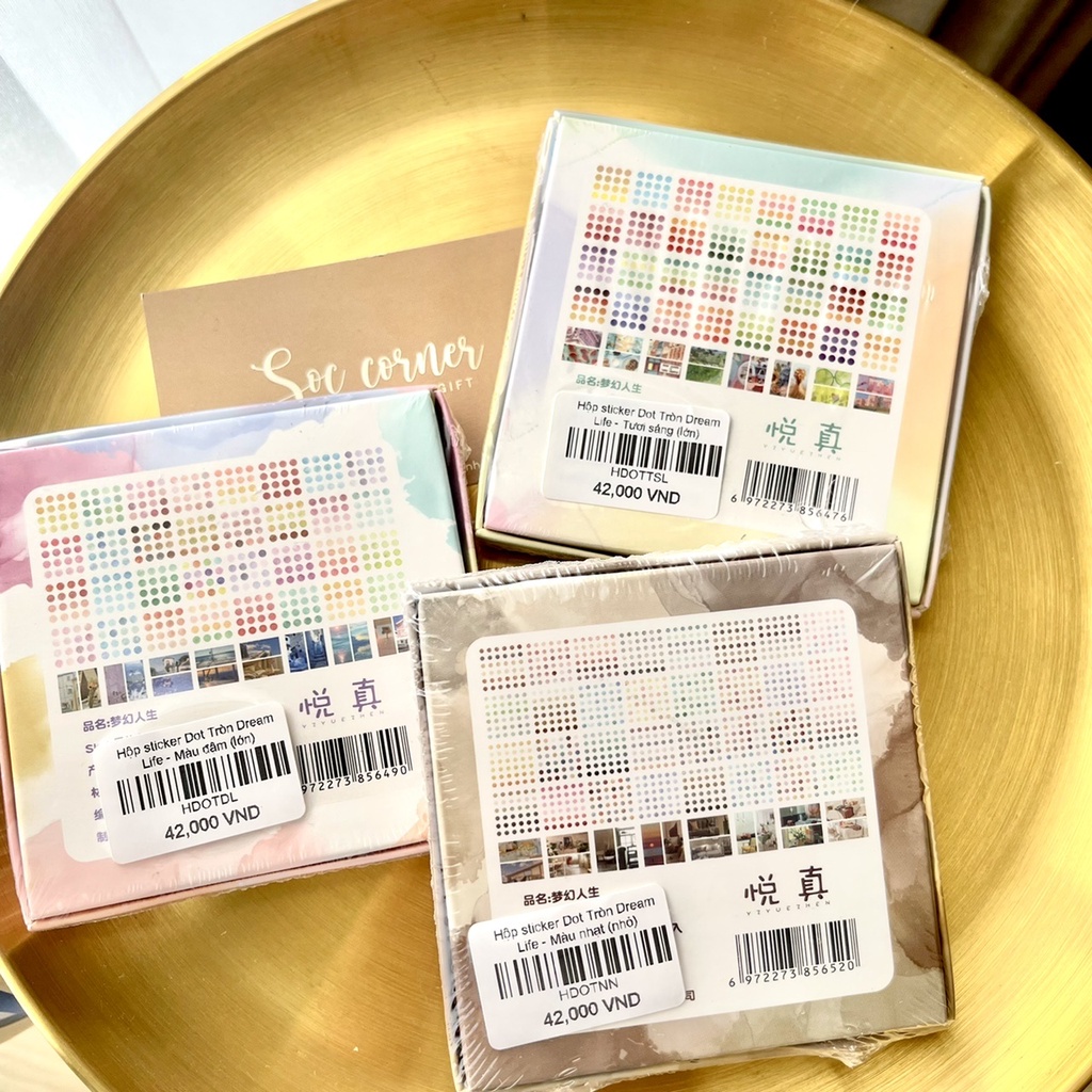 Hộp sticker Dot Tròn Dream Life