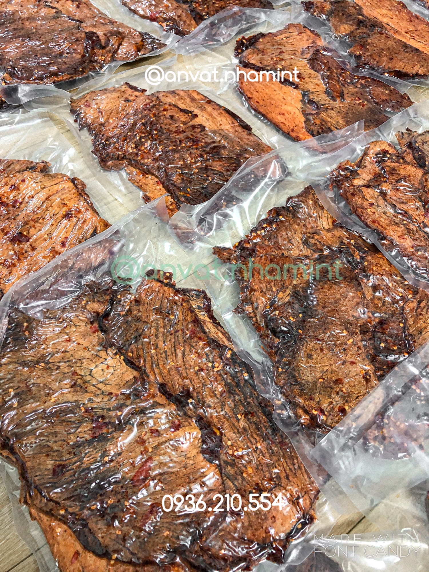 [100% thịt bò] 500gr BÒ KHÔ MIẾNG ĐÀ NẴNG - loại đặc biệt (ảnh thật)