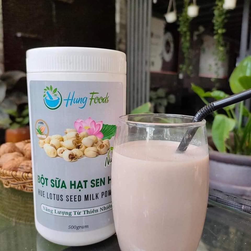 [Hàng Chính Hãng] Bột Sữa Hạt Sen Huế - Bột Dinh Dưỡng Dành Cho Mọi Lứa Tuổi - Hũ 500gr