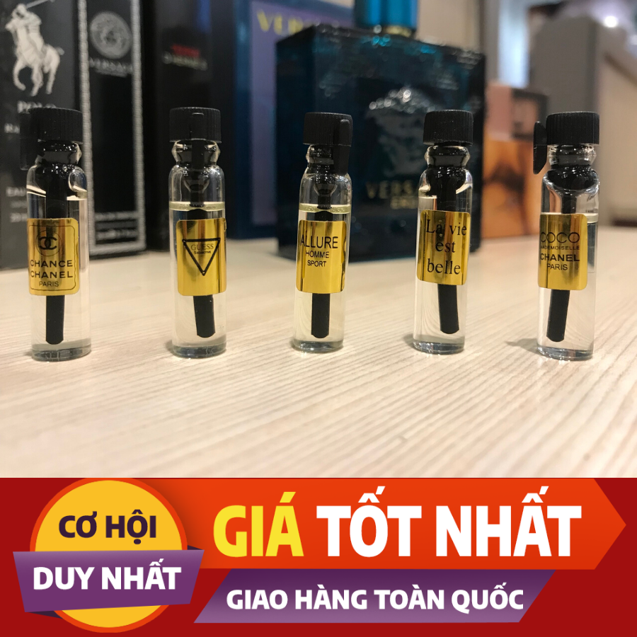 Set nước hoa mini 3 Chai Dung tích 2ml Cực Thơm
