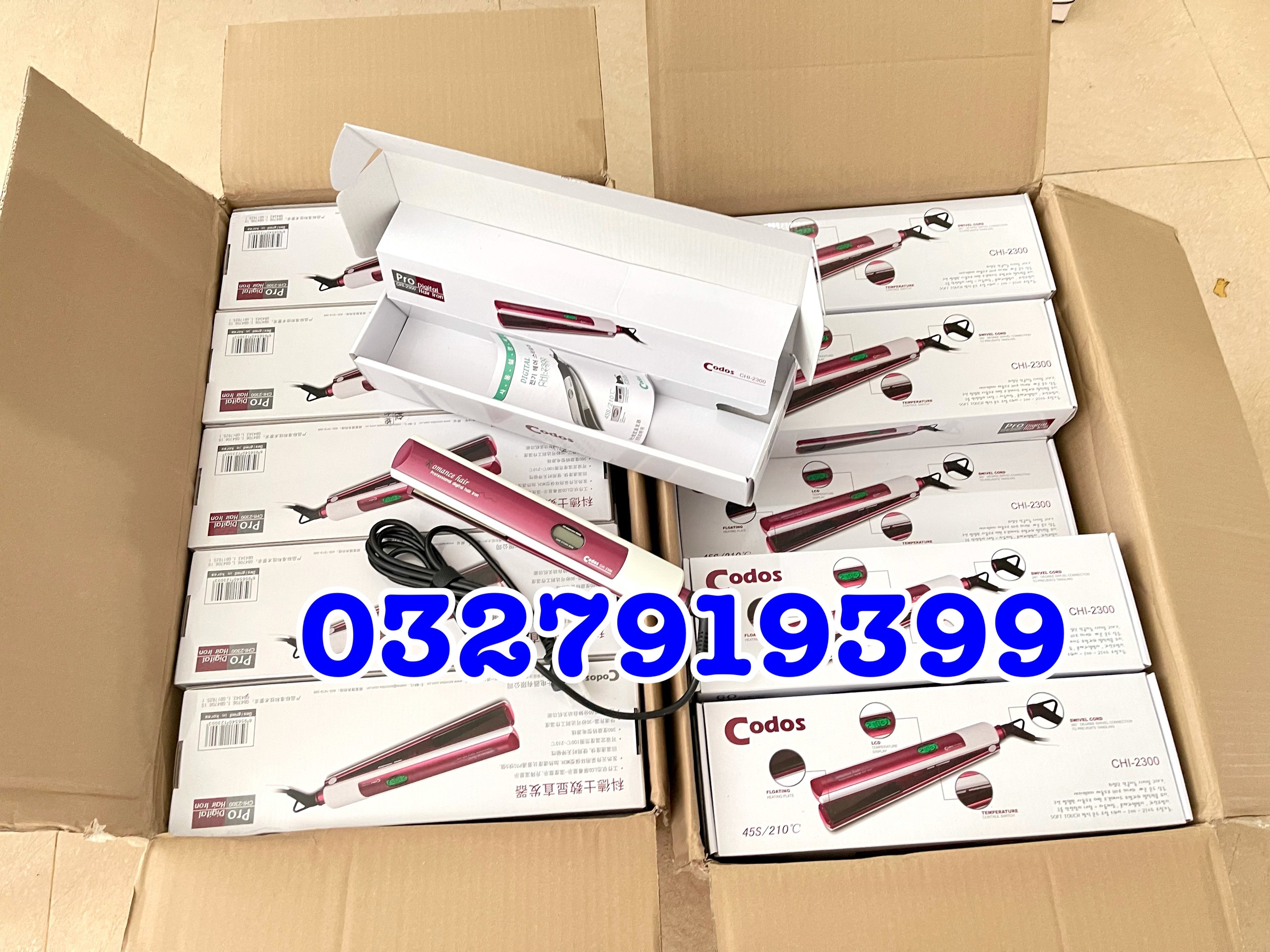 Codos-2300 High Quality Hair Straightener - Non-Stick Ceramic Design & Good Heat Transfer
