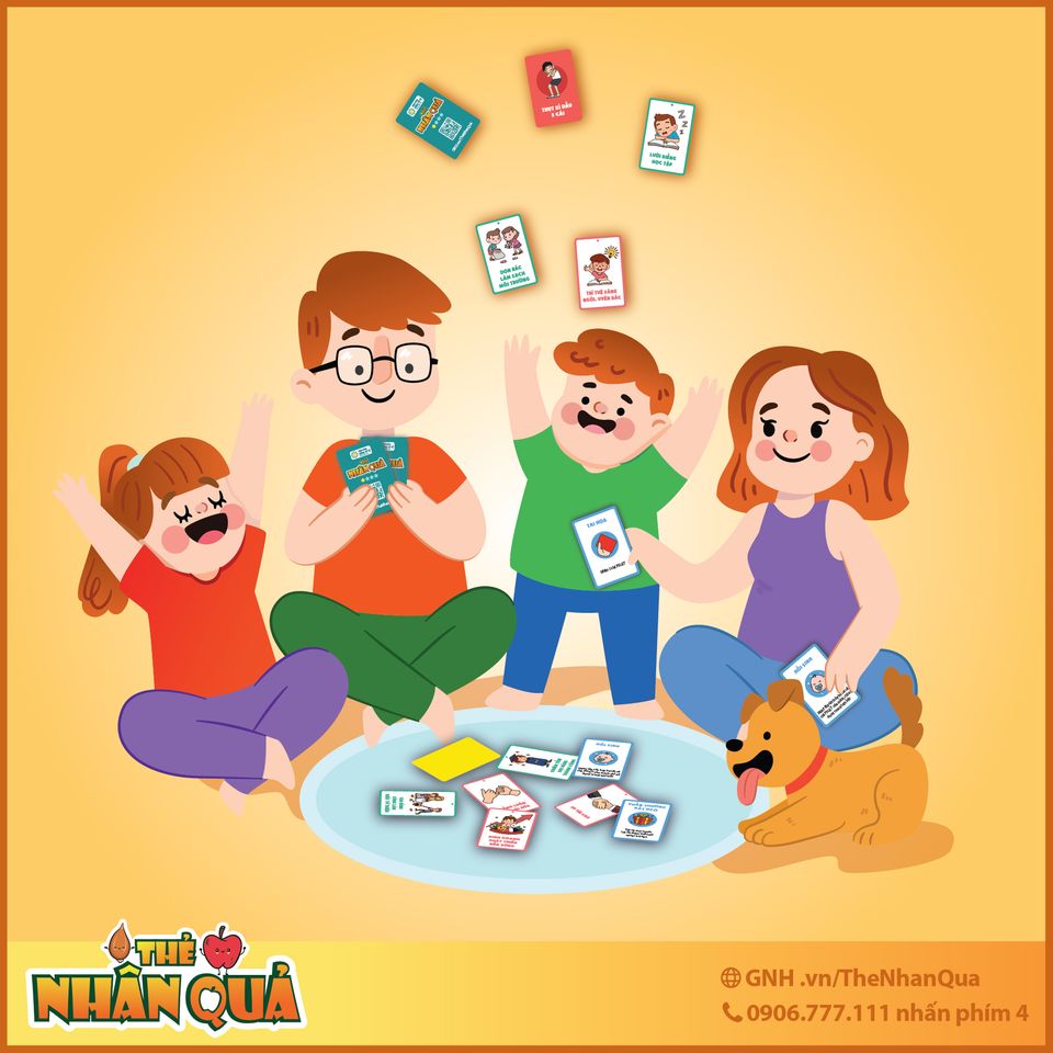 Thẻ game Nhân Quả cho bé cấp độ dễ