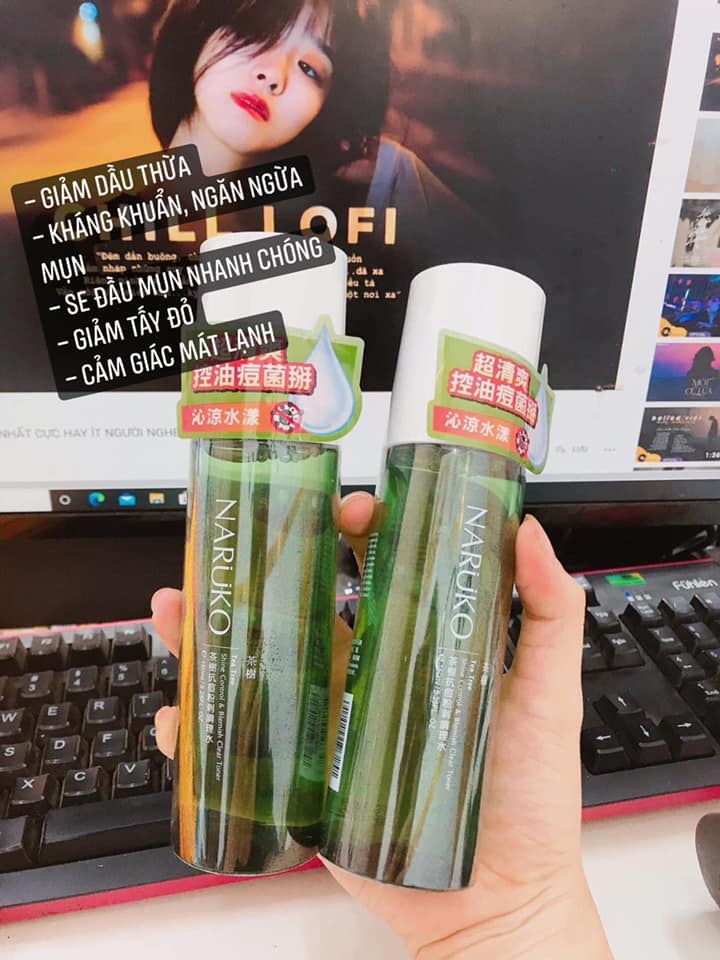 [HCM]Nước hoa hồng Naruko trà tràm bản Đài 150ml