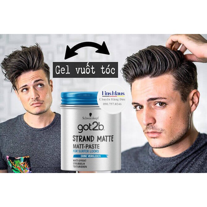 Sáp Vuốt Tóc Schwarzkopf Got2B Strand Matte 100ml
