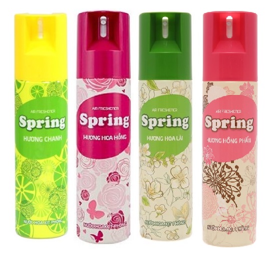 Xịt phòng Spring nhiều mùi hương 280ml