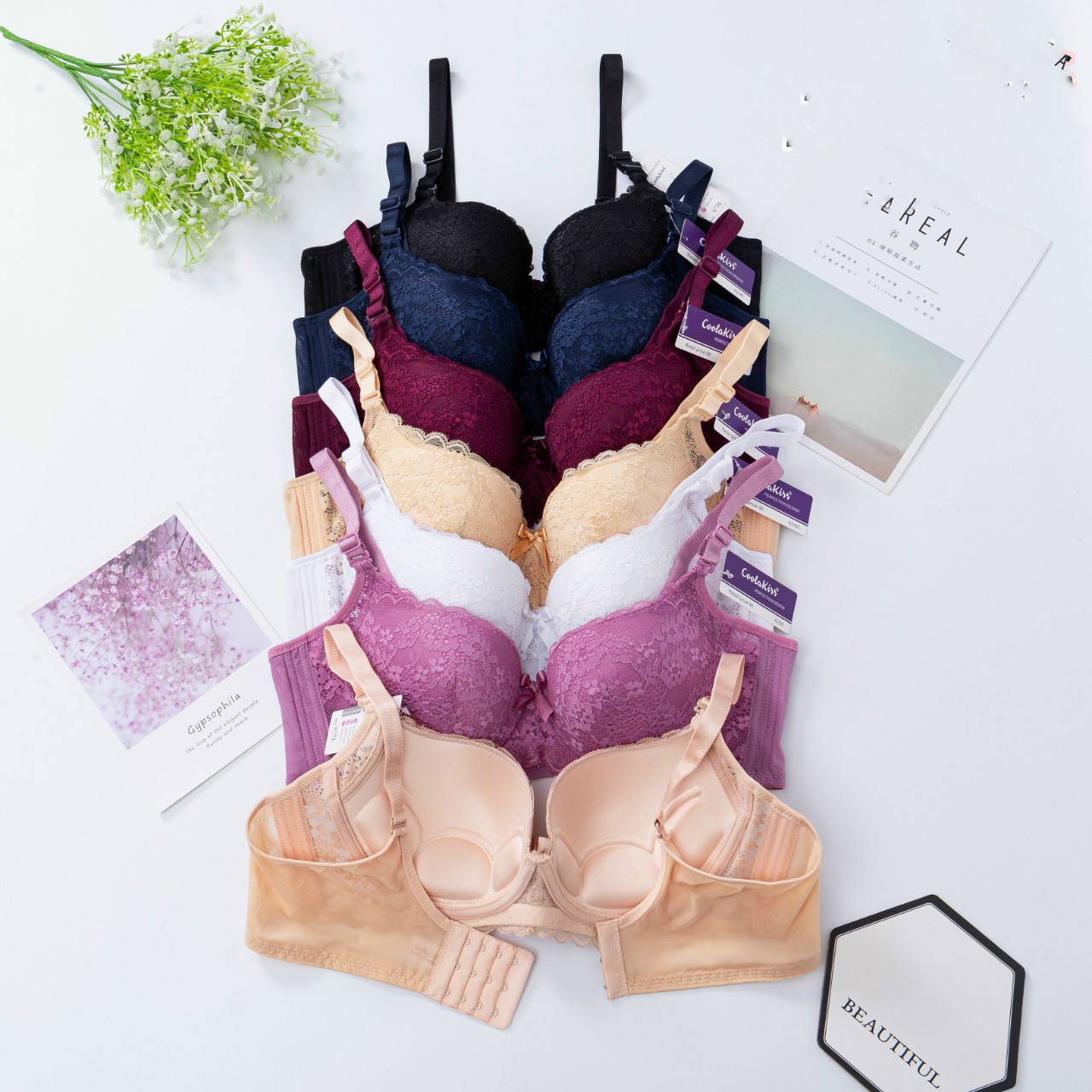 Áo Lót Size Lớn- Áo Lót  Viền Ren, Có Gọng Đệm Mỏng Nâng Ngực Cho Ngực Bự, Có Size 44