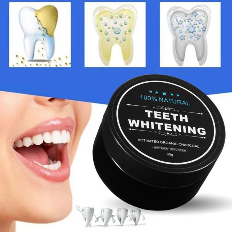 Bột Đánh Răng Hoạt Tính Than Tre Teeth Whitening 30gr