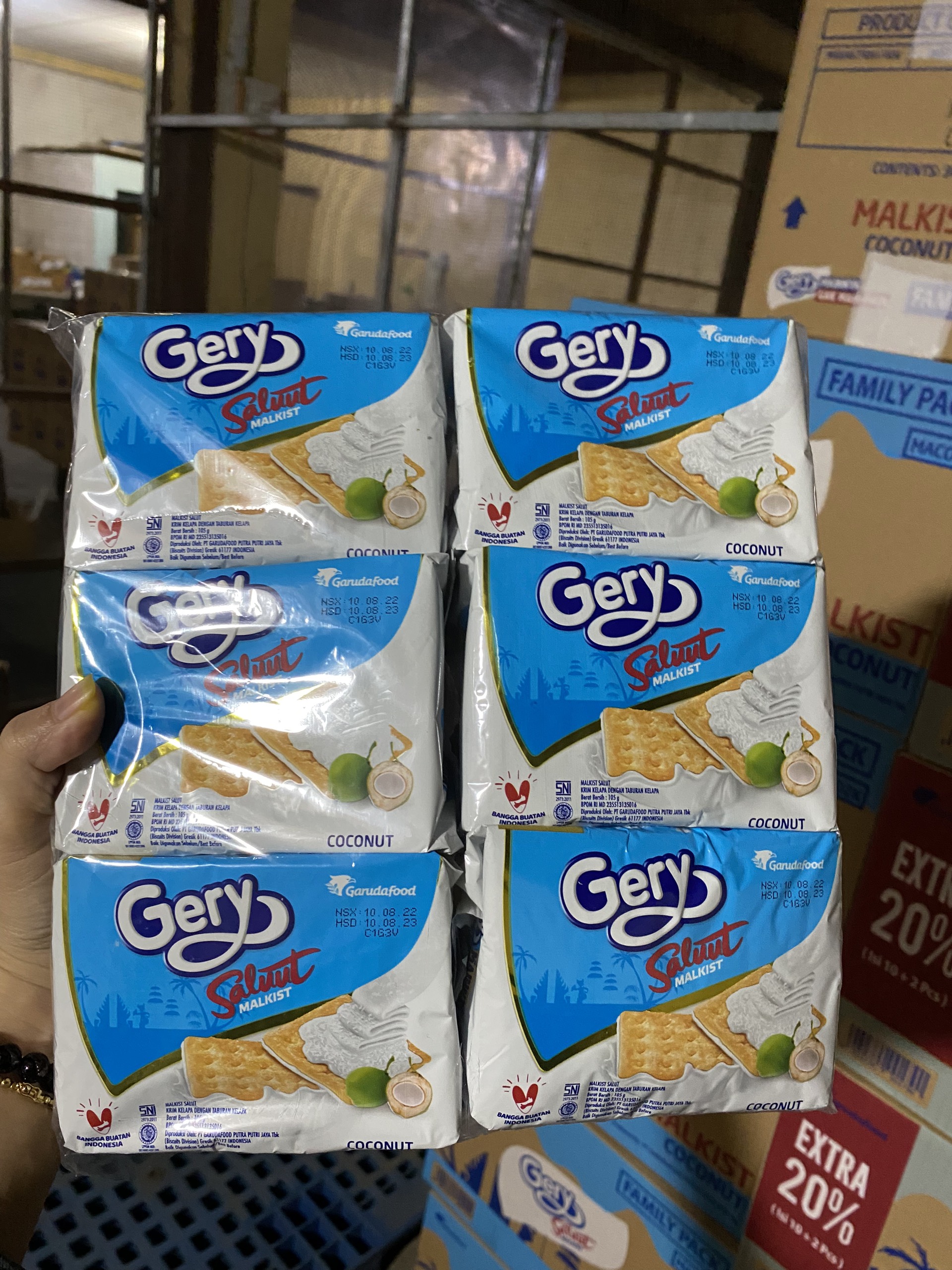 Bánh Quy Gery Phủ Dừa 105g