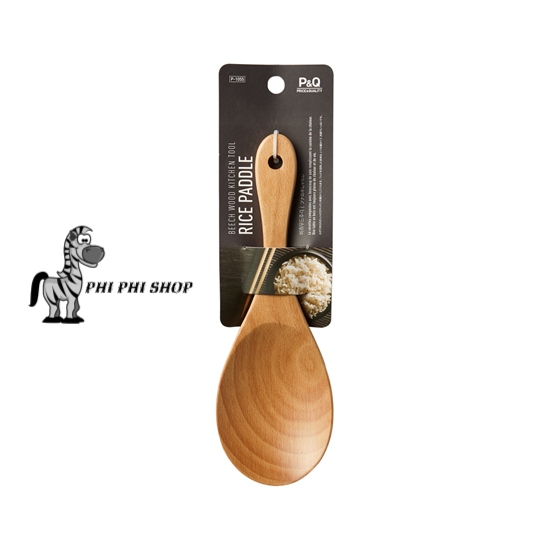 Muôi múc cơm vá múc cơm Lock&Lock bằng gỗ sồi P-1055