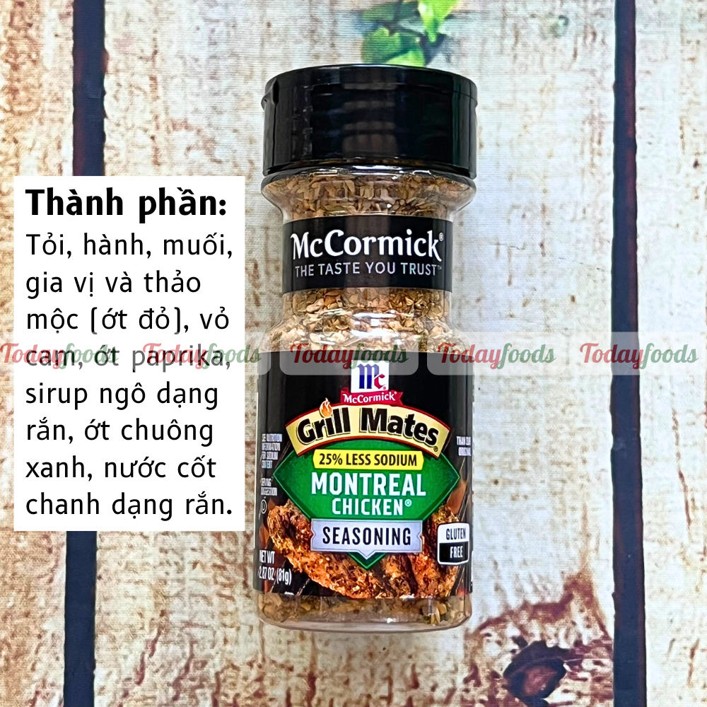 Gia Vị Ăn Kiêng McCormick Grill Mates – Hàng Nhập 100% Từ Mỹ | 0 Calo – Chuẩn Vị Nhà Hàng