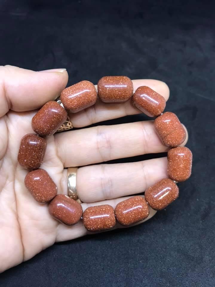 VÒNG TAY LU THỐNG ĐÁ KIM SA NÂU