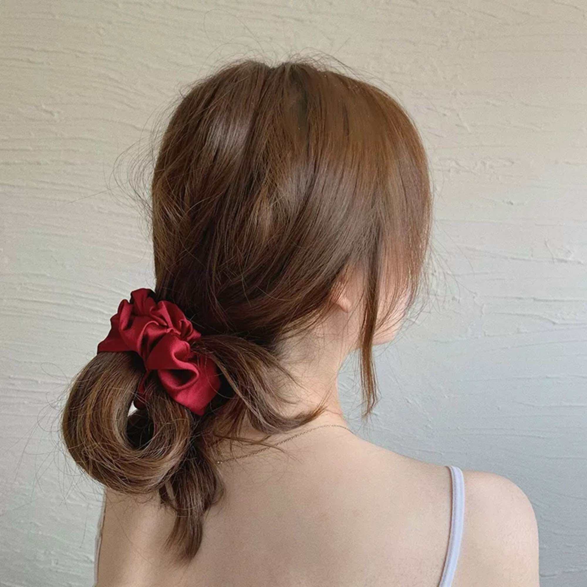 Cột tóc vải màu trơn - Trâm Bella