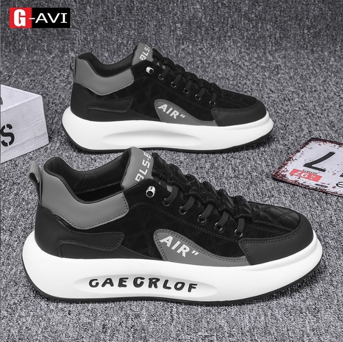 Giày nam thể thao, giày Sneaker nam Hàn Quốc cao cấp phối chữ SP - 330
