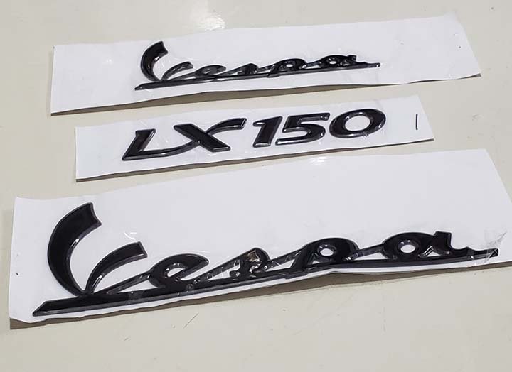 [HCM]TEM VESPA LX 150 MÀU ĐEN - 3D