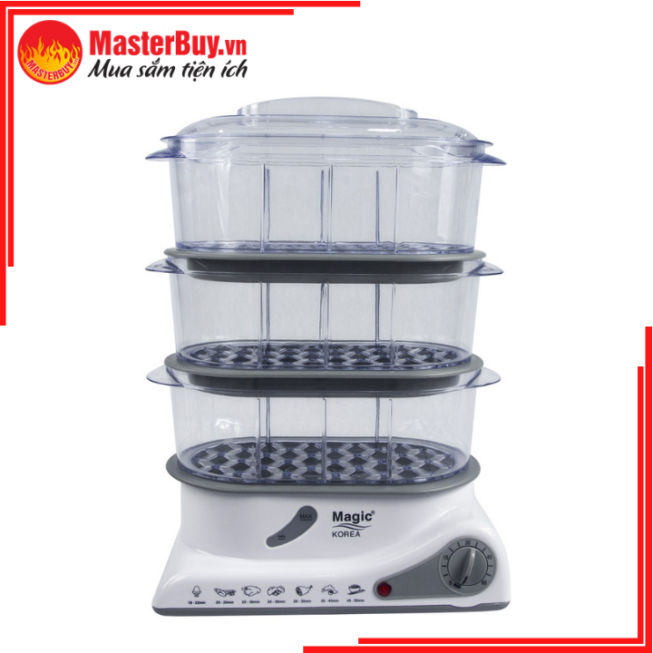 Máy Hấp Thực Phẩm Đa Năng 3 Tầng Magic A-61