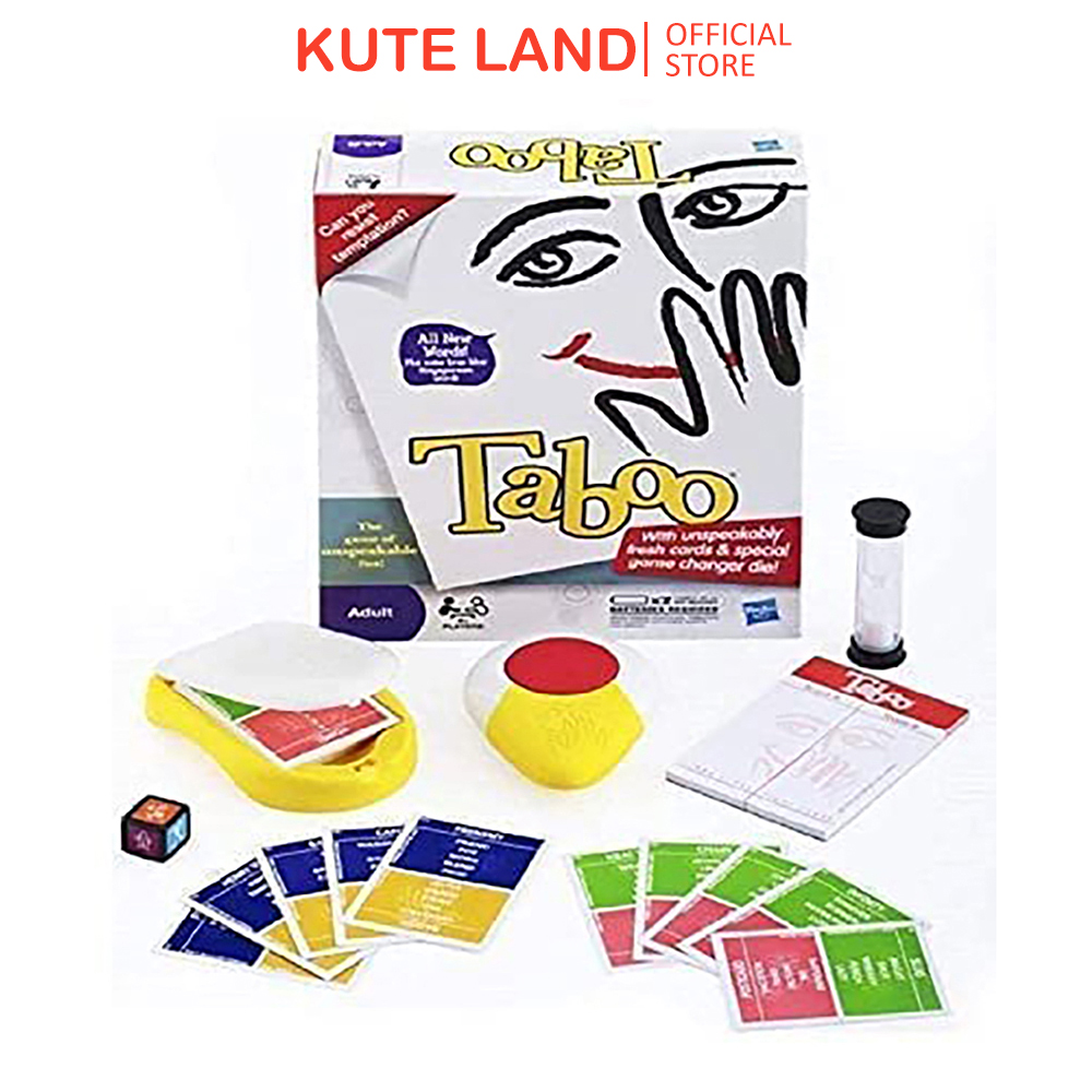 Bộ White Taboo Board Game phiên bản mới Tiếng Anh trò chơi giải trí nhóm bạn