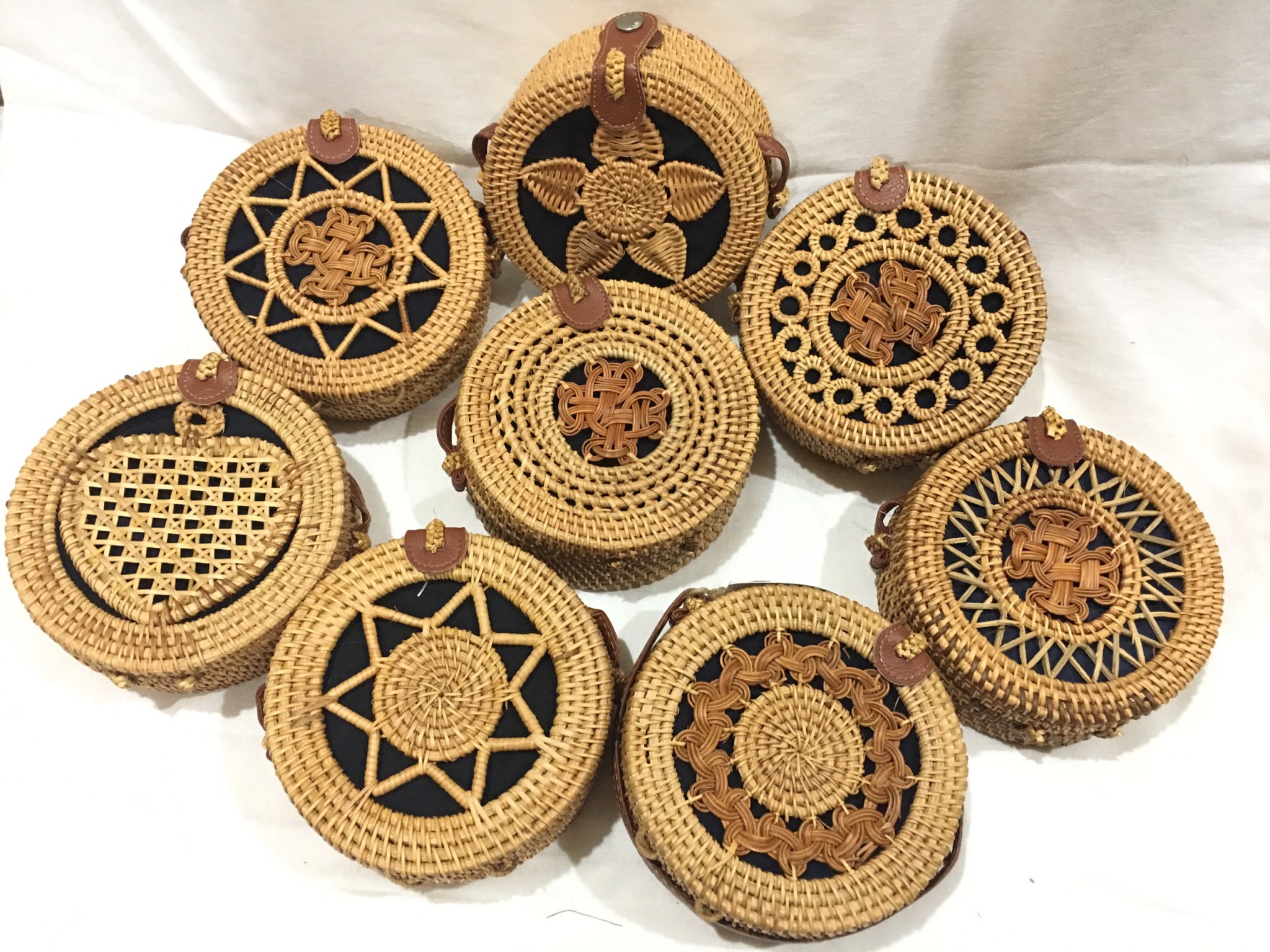 Túi mây đi biển có hoa văn D16 - Phong cách Boho, retro (06)