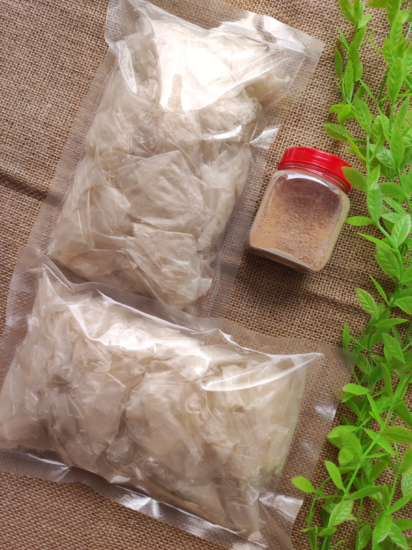 Combo 1kg bánh tráng phơi sương rìa ủ bơ mềm dẻo + muối nhuyễn tôm | Bến Ăn Vặt