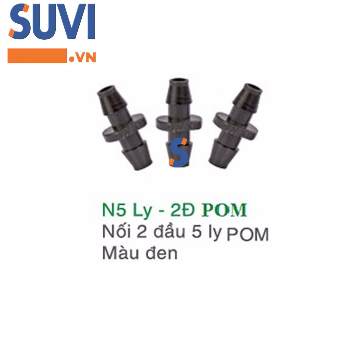 [HCM]Bịch 100 cái Nối 2 đầu 5ly N5ly- 2D - Dùng Nối Ống Nước PE LDPE 1621 Và Dây 5-7mm Trong Hệ Thống Tưới Cây Tự Động [PKT5MM]