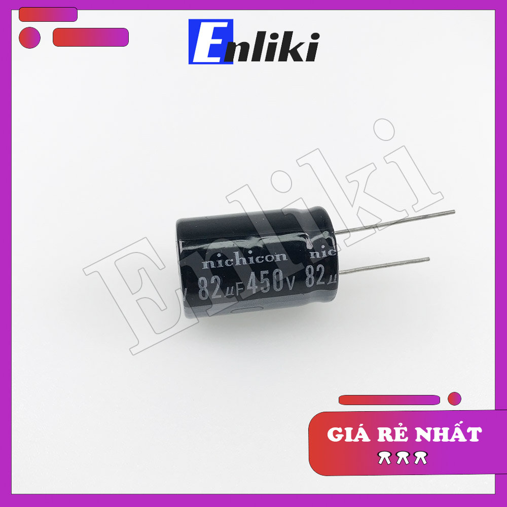 Tụ 82uF 450V kích thước 18x35mm