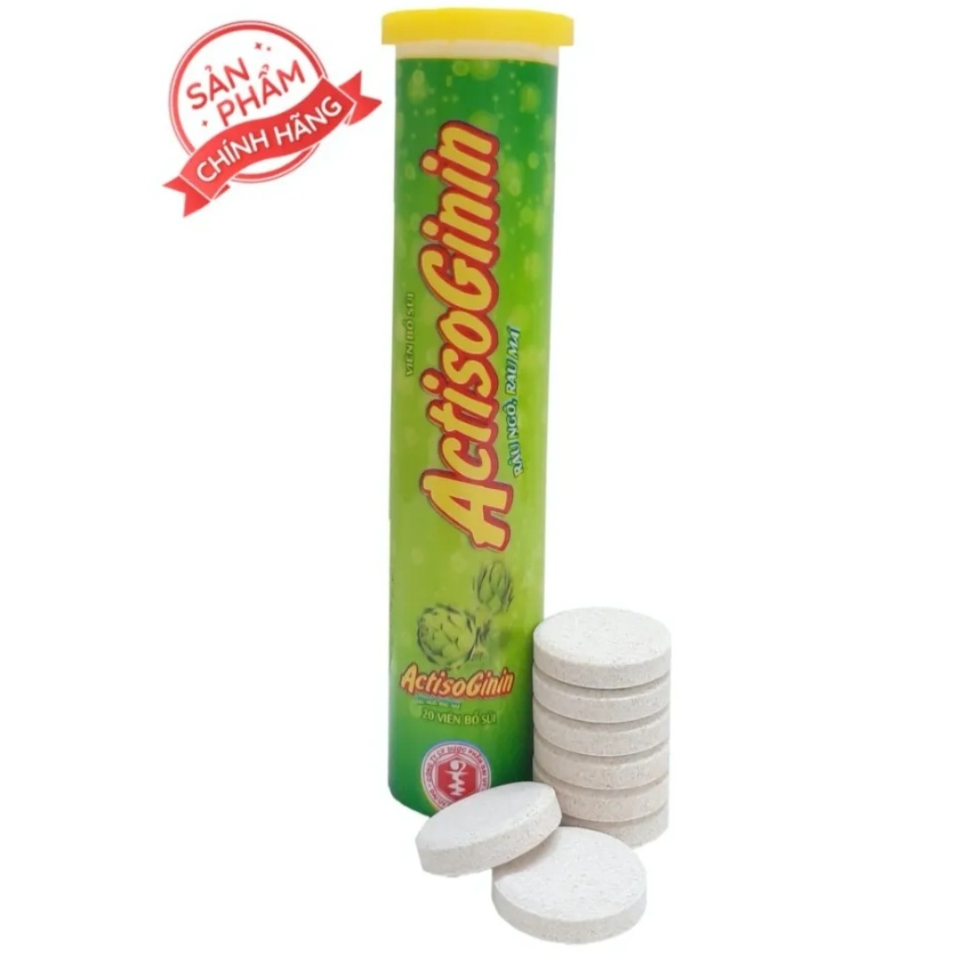 Sủi Actiso Đại Uy - Mát gan giải độc, lợi mật (Lọ 20 viên sủi)