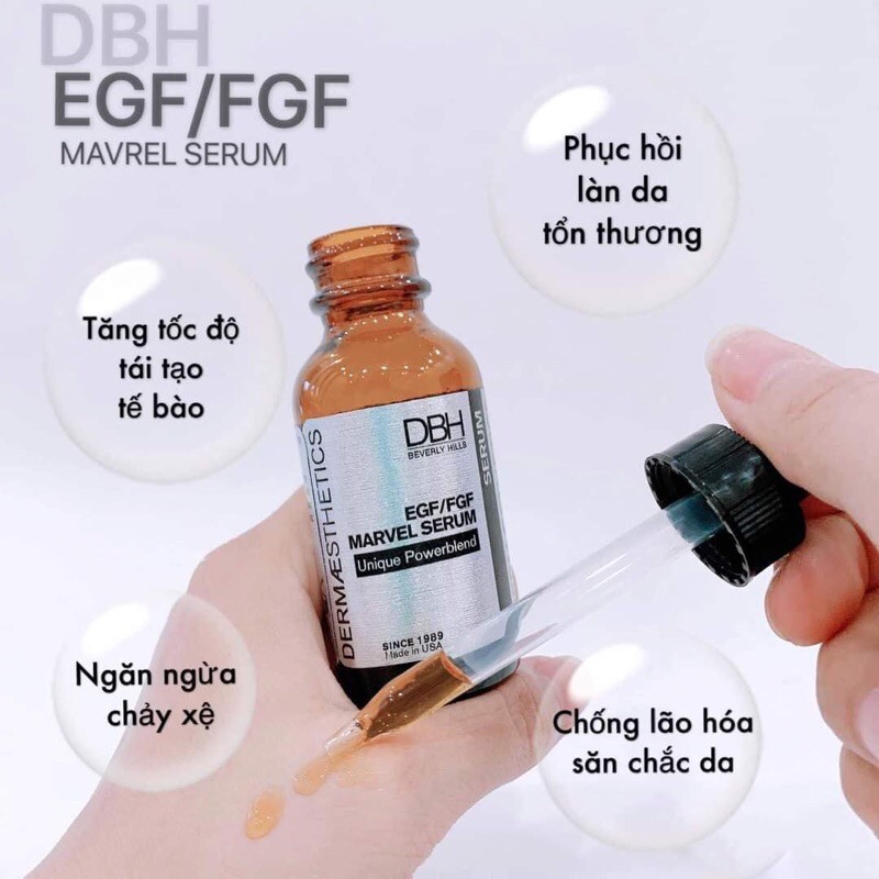 Tinh chất serum phục hồi da se khít lỗ chân lông EGF FGF DBH