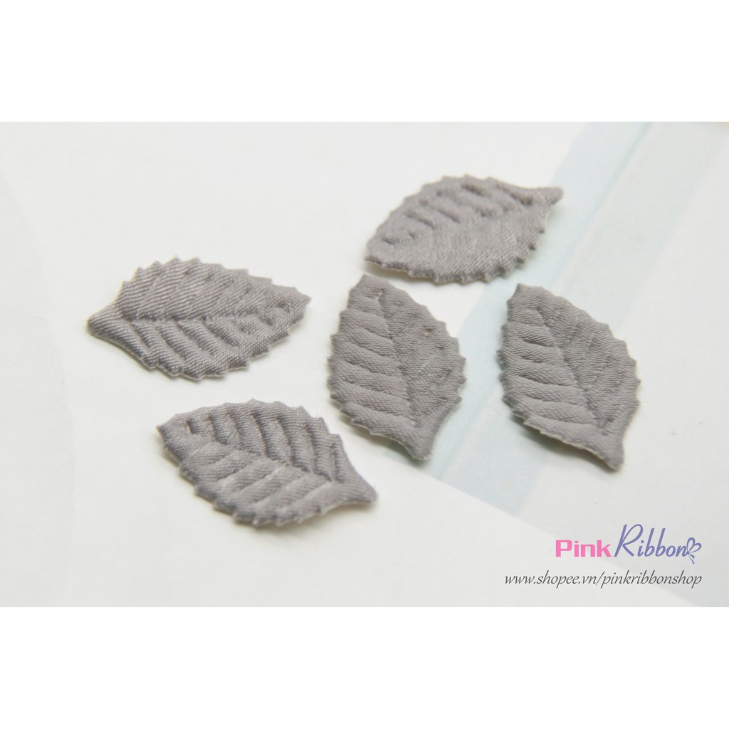 Set 5 cái - Lá lụa vải bóng cao cấp cỡ nhỏ