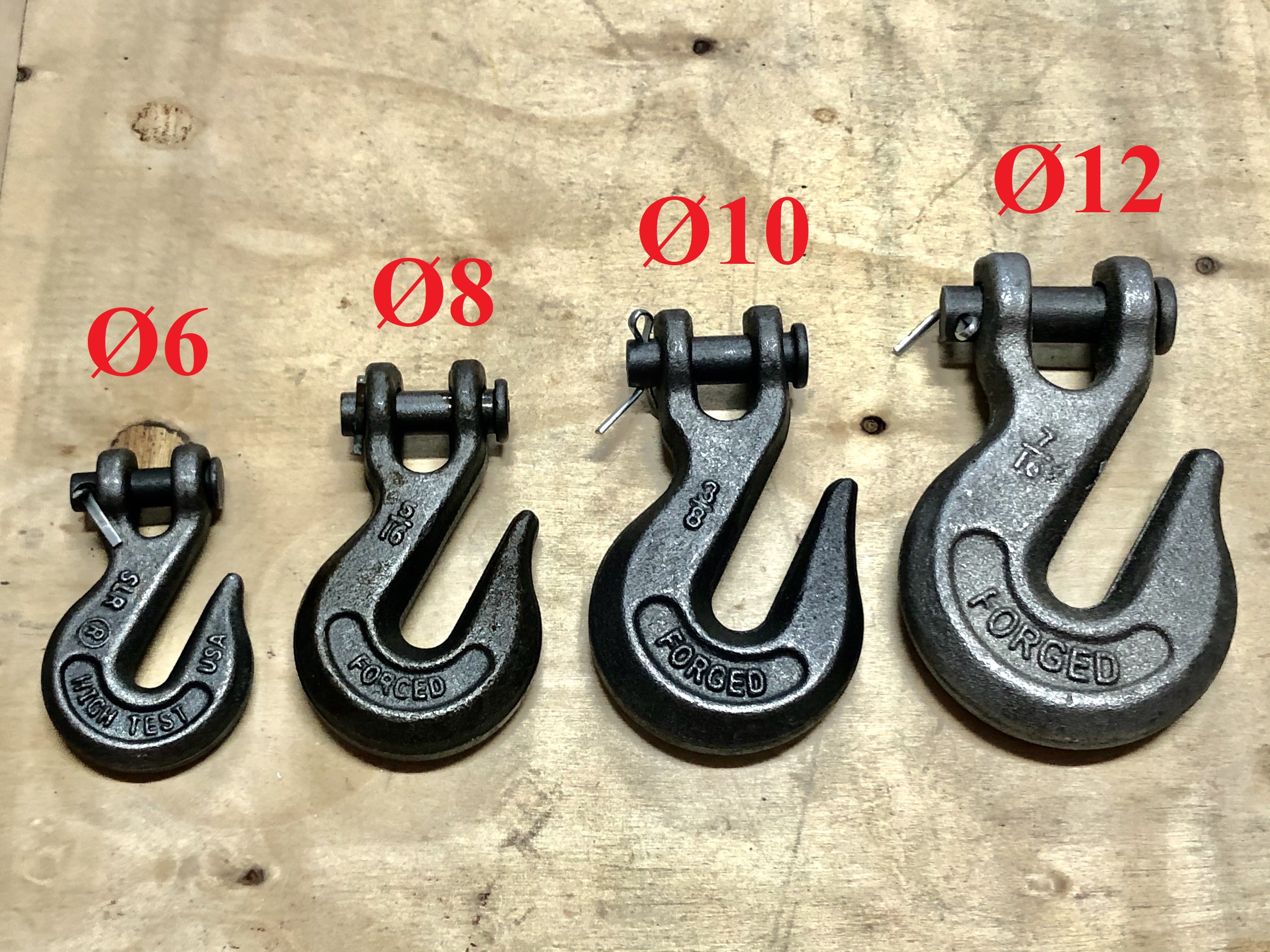 Móc xích đúc đen tải cao Ø 12mm (7/16) - 5.4 Tấn