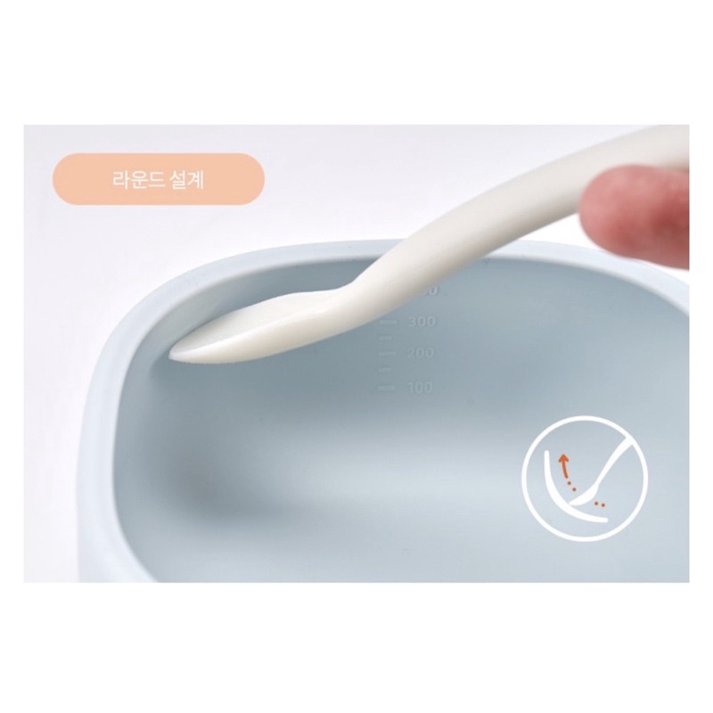 Bát ăn dặm đế hít chống đổ silicon Moyuum 500ml Hàn Quốc