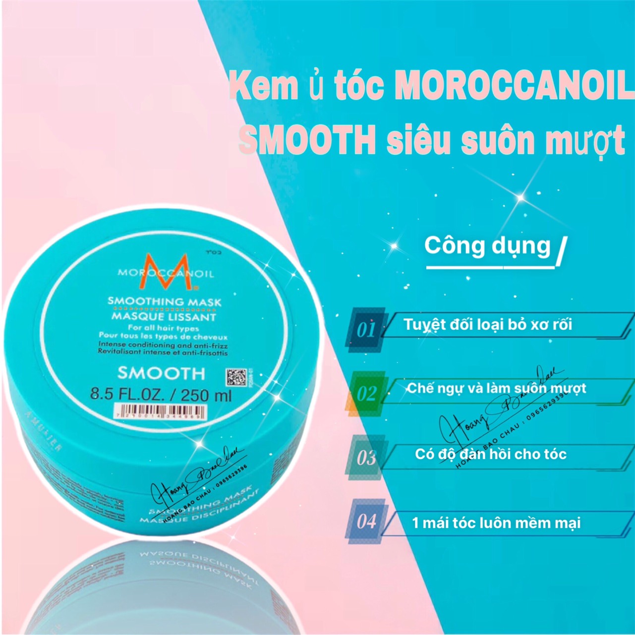 Dầu Hấp Suôn Mượt Moroccanoil Smooth Mask 250 - 500ml