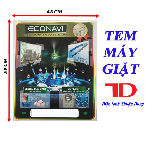 Tem dán máy giặt, Tem máy giặt - Điện Lạnh Thuận Dung