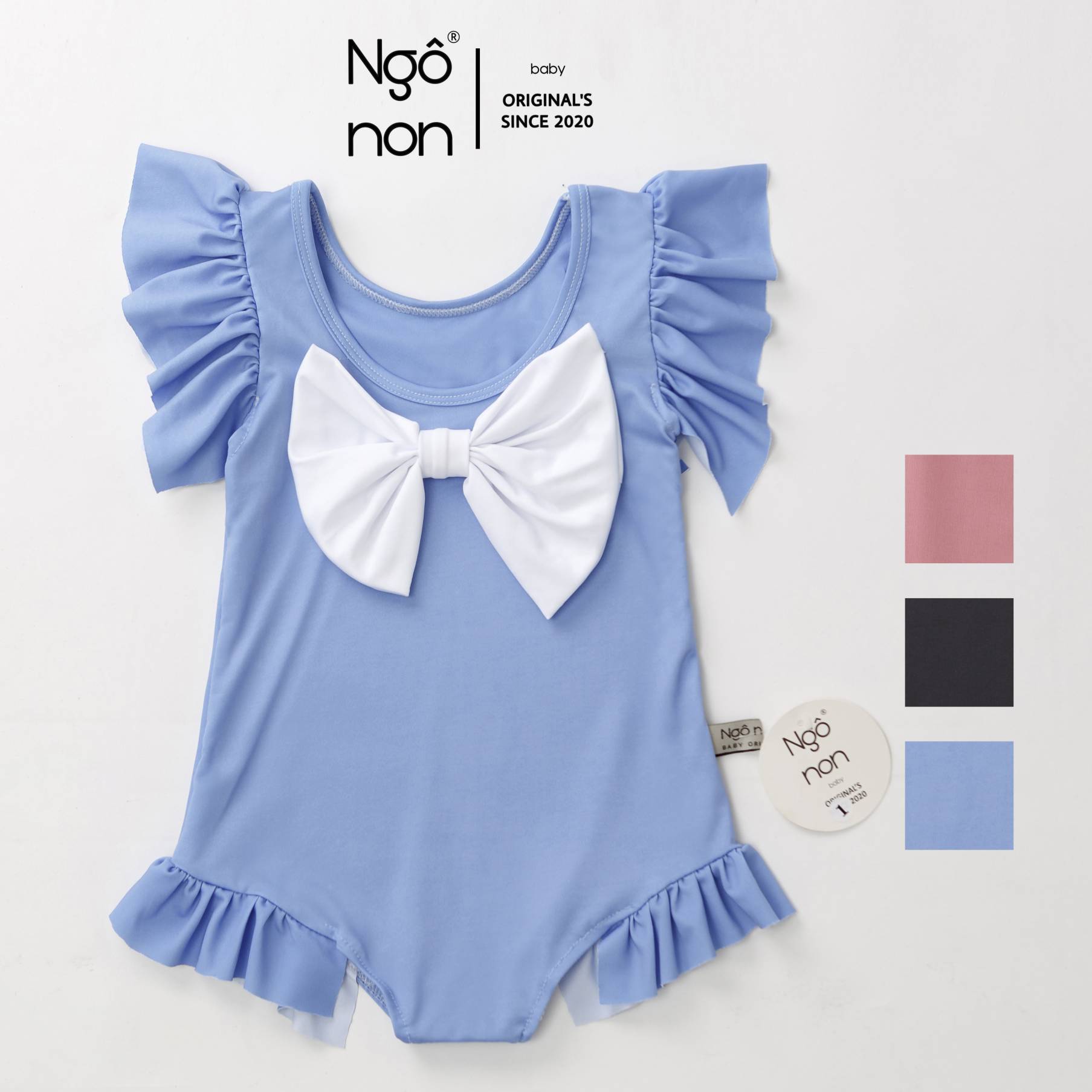 Bộ bikini nơ xinh xắn cho bé gái ( B0001)