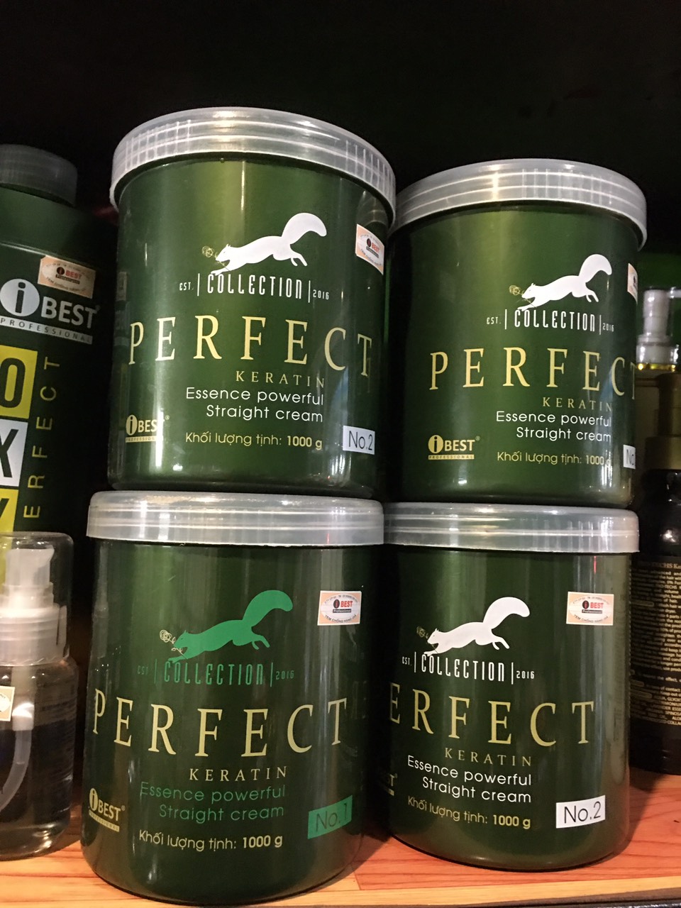 Cặp thuốc duỗi hương thơm Perfect  ibest 1000ml
