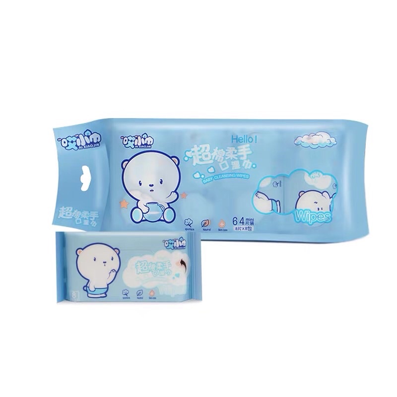 Khăn ướt mini set 8 gói