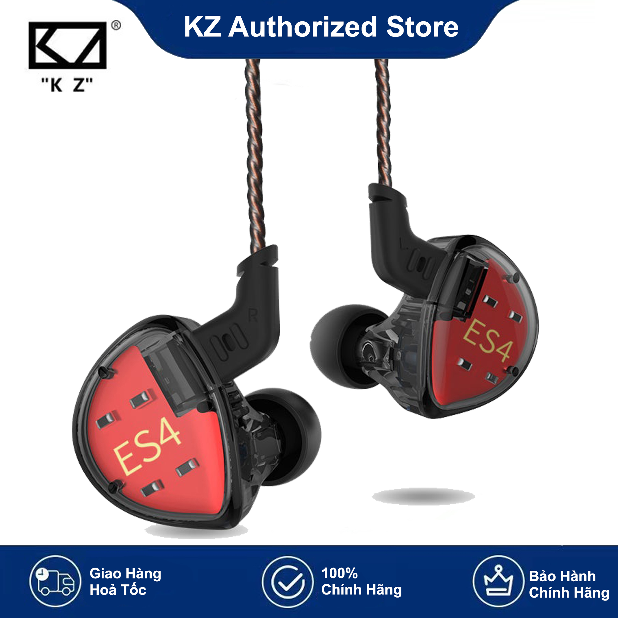 [HCM]Tai nghe KZ ES4  - có micro
