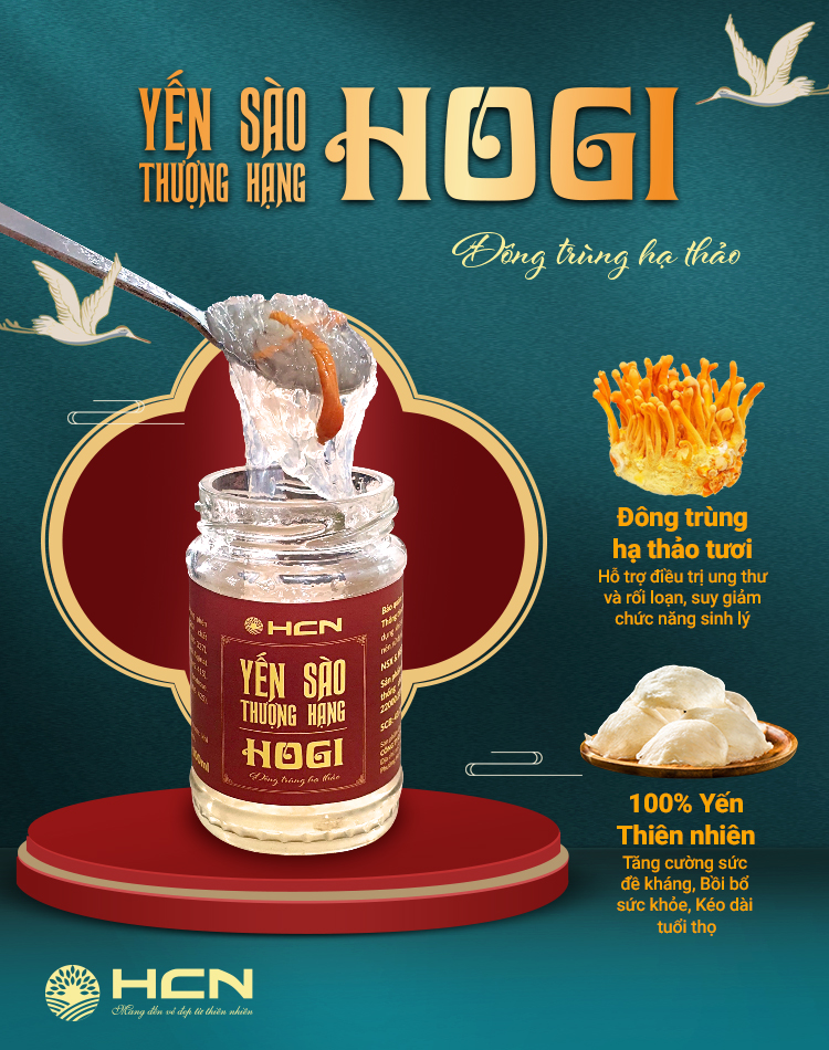 Yến Sào Thượng Hạng Hogi 42% Yến | Hộp x 6 hũ x 100ml