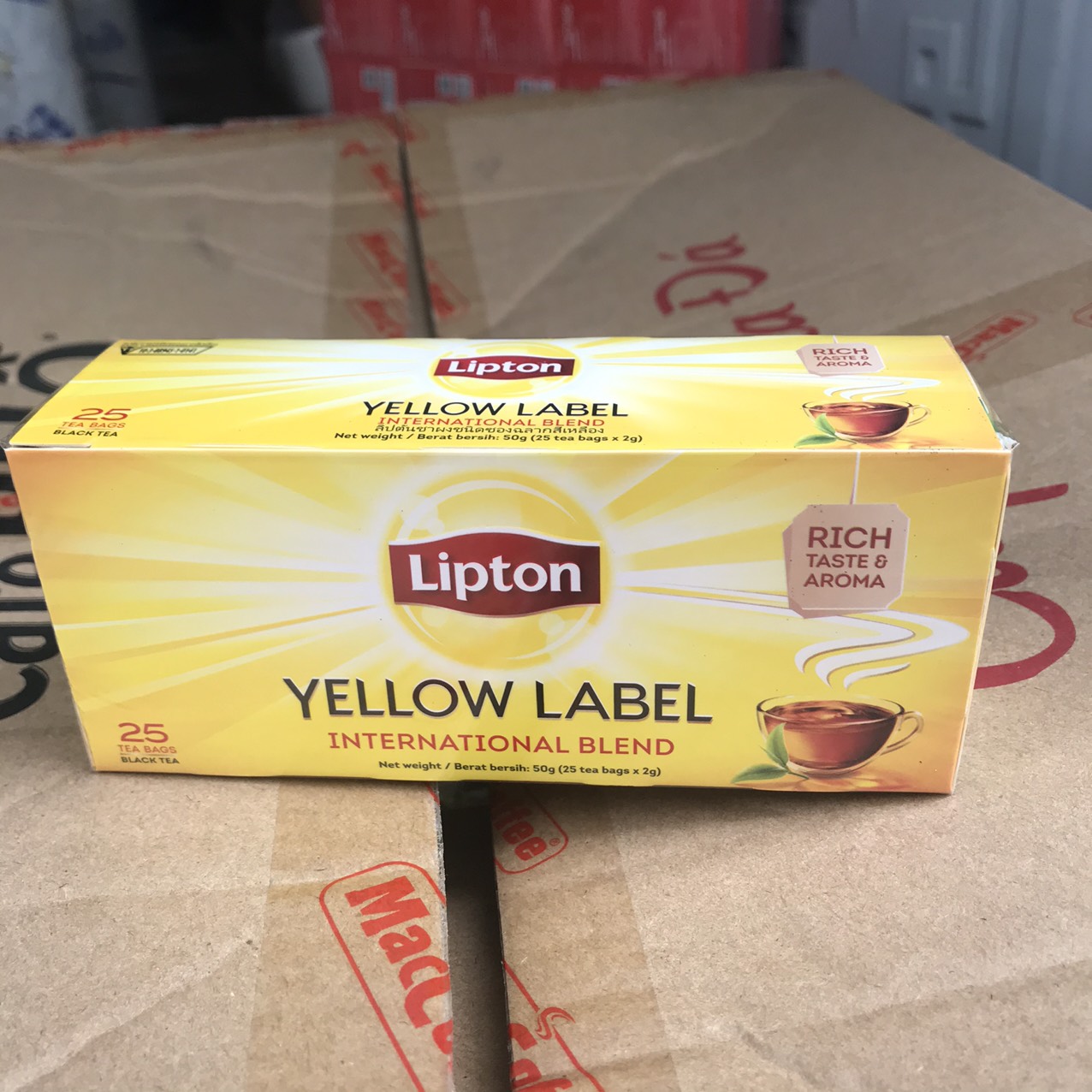 Trà Lipton Nhãn Vàng 25 gói x 2G