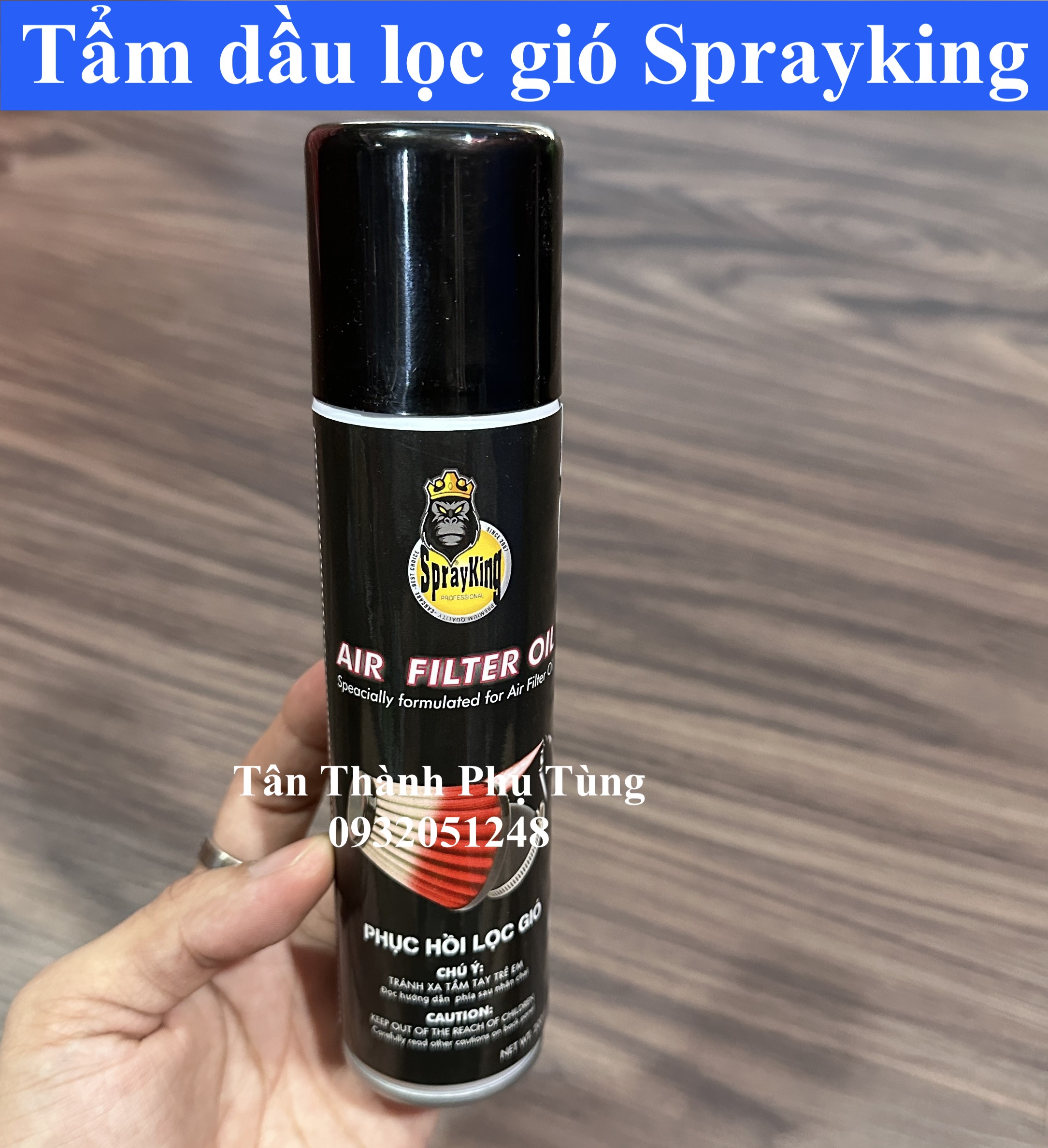 Chai tẩm dầu lọc gió Sprayking 200ml